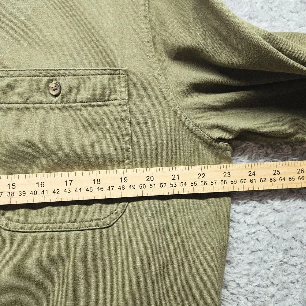 Banana Republic Mens Green Button Up Shirt Size XL Cotton Slim Fit Casual